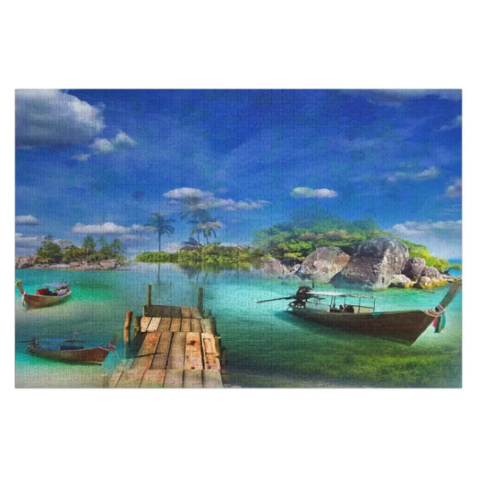 Island of Boats Jigsaw Puzzle