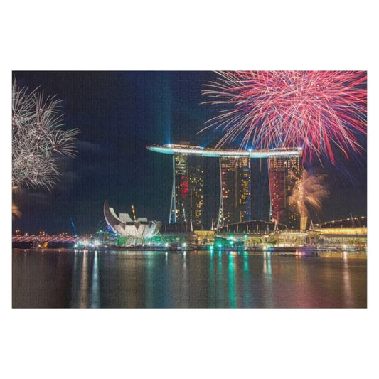 Happy New Year Singapore Jigsaw Puzzle